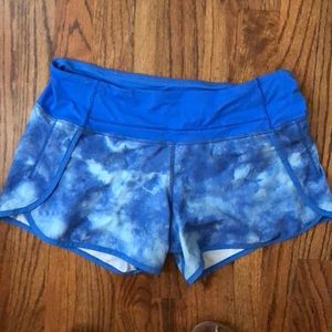 Blue the-dye lulu lemon shorts!